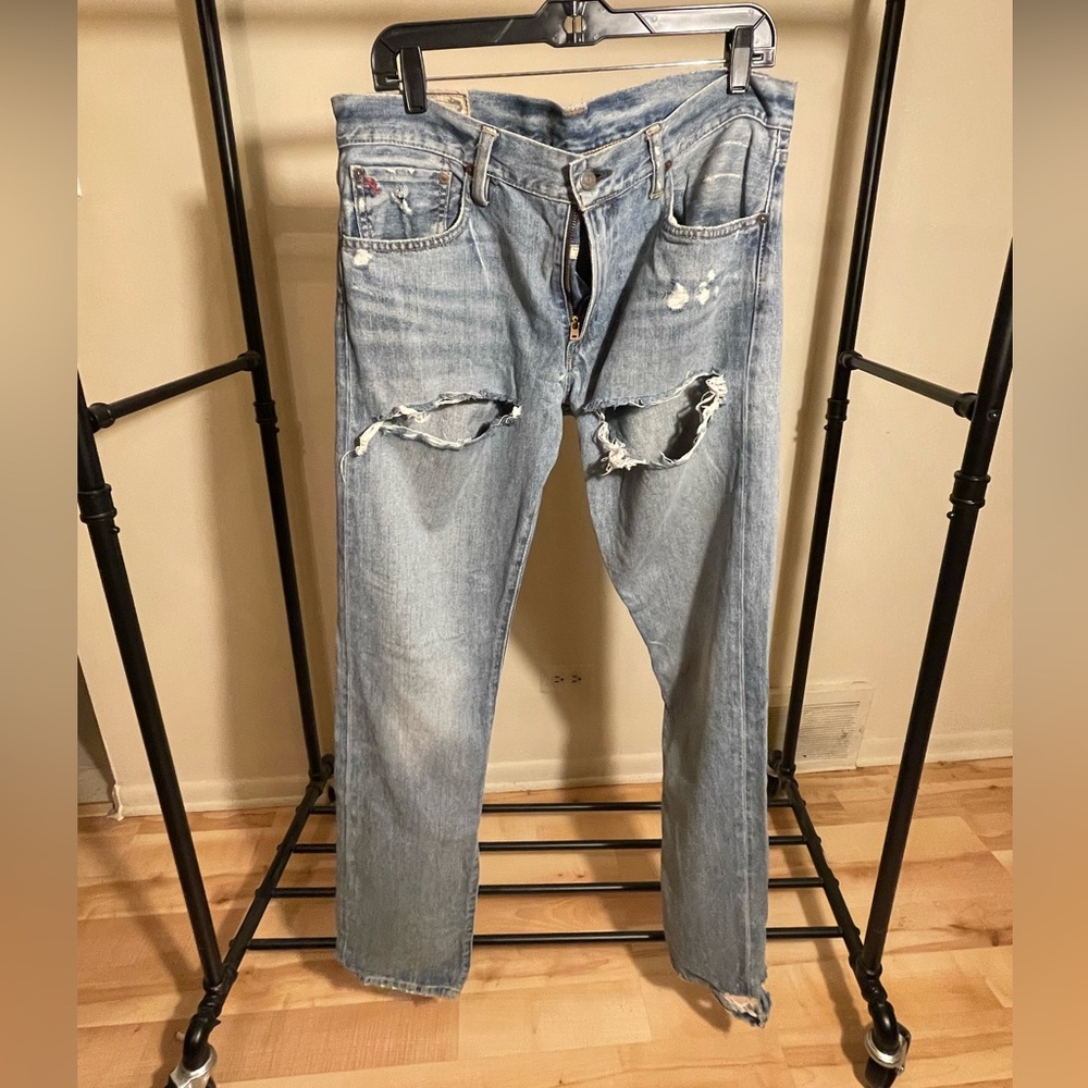 Ralph Lauren Ripped Denim Jeans